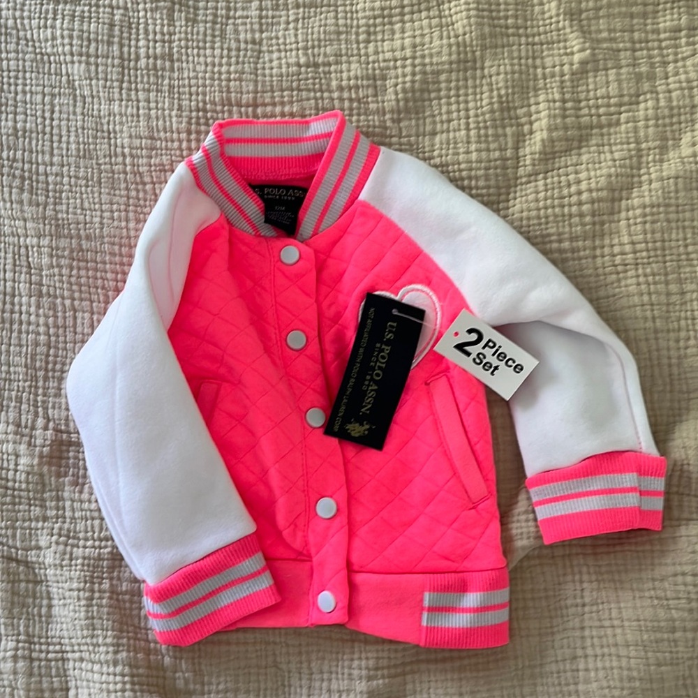 Pink jacket with buttons